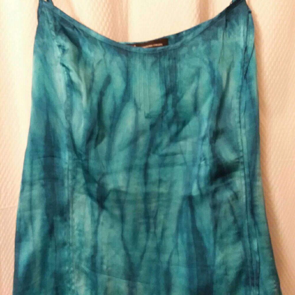 Silk tie-dye top by INC.